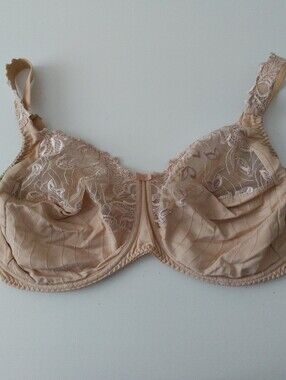 Prima Donna Deauville Full Cup Underwire Bra 40I Beige Lace 0161811